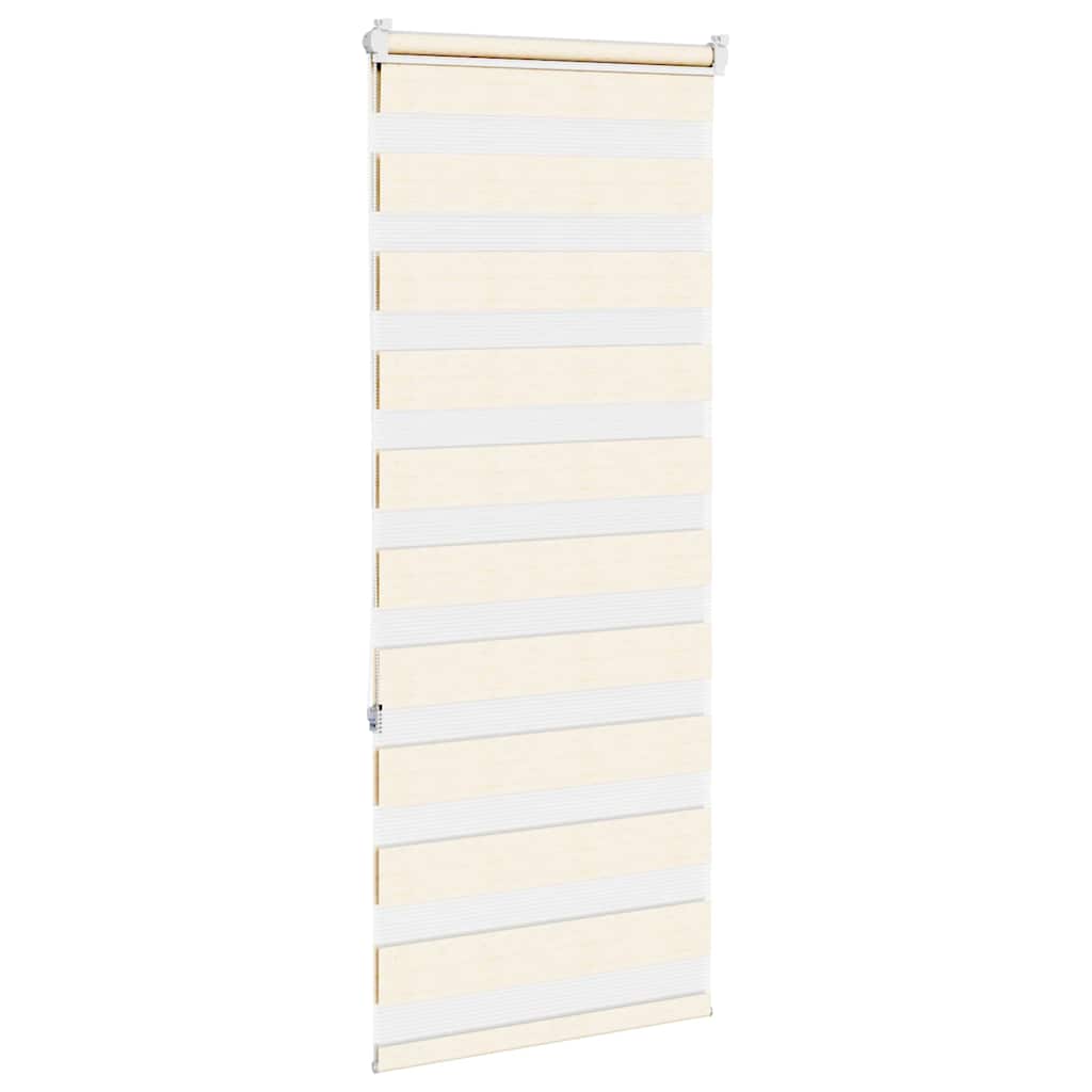 Doppelrollo Marmorbeige 55x150 cm Stoffbreite 50,9 cm Polyester