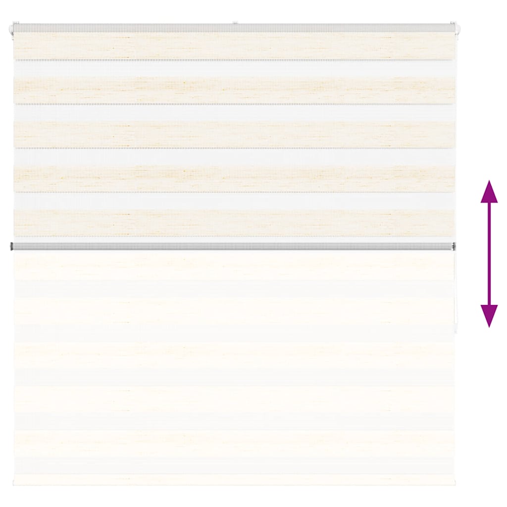 Store enrouleur jour/nuit beige marbre 140x150cm largeur de tissu 135,9 cm Polyester