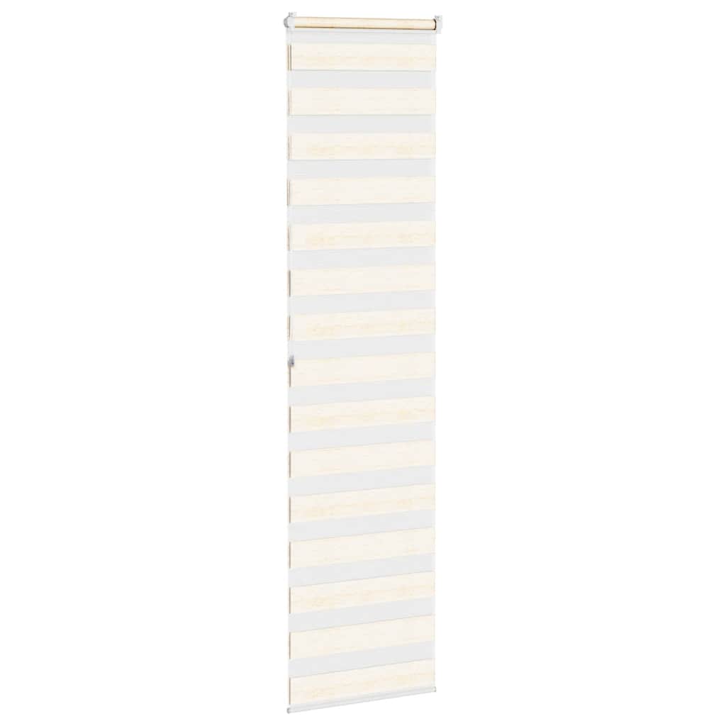 Store enrouleur double beige marbré 55x200 cm largeur tissu 50,9 cm polyester