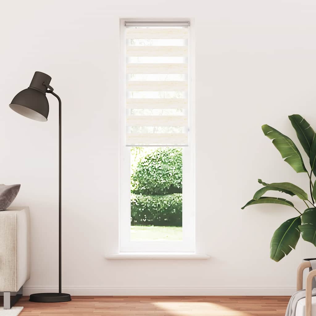 Double roller blind Marble Beige 65x200 cm Fabric width 60.9 cm Polyester