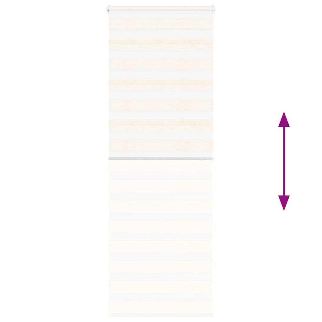 Store enrouleur jour/nuit marbre beige 90x200 cm largeur du tissu 85,9 cm polyester