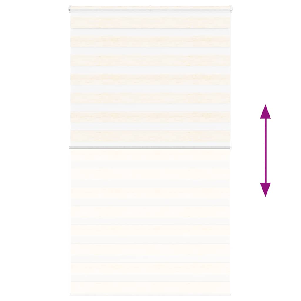 Store double enrouleur beige marbré 135x200cm Largeur tissu 130,9 cm Polyester
