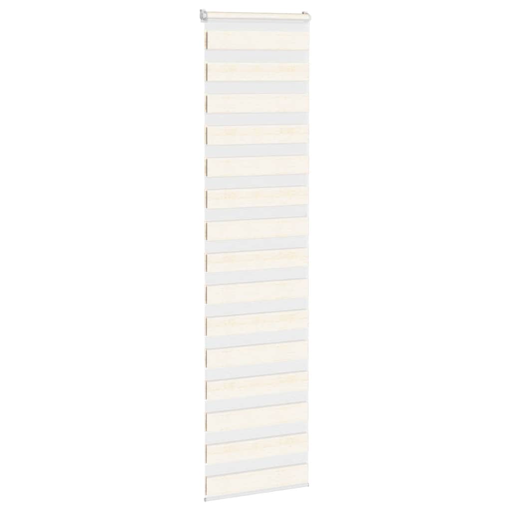 Store vénitien double beige marbré 65x230 cm largeur de tissu 60,9 cm Polyester