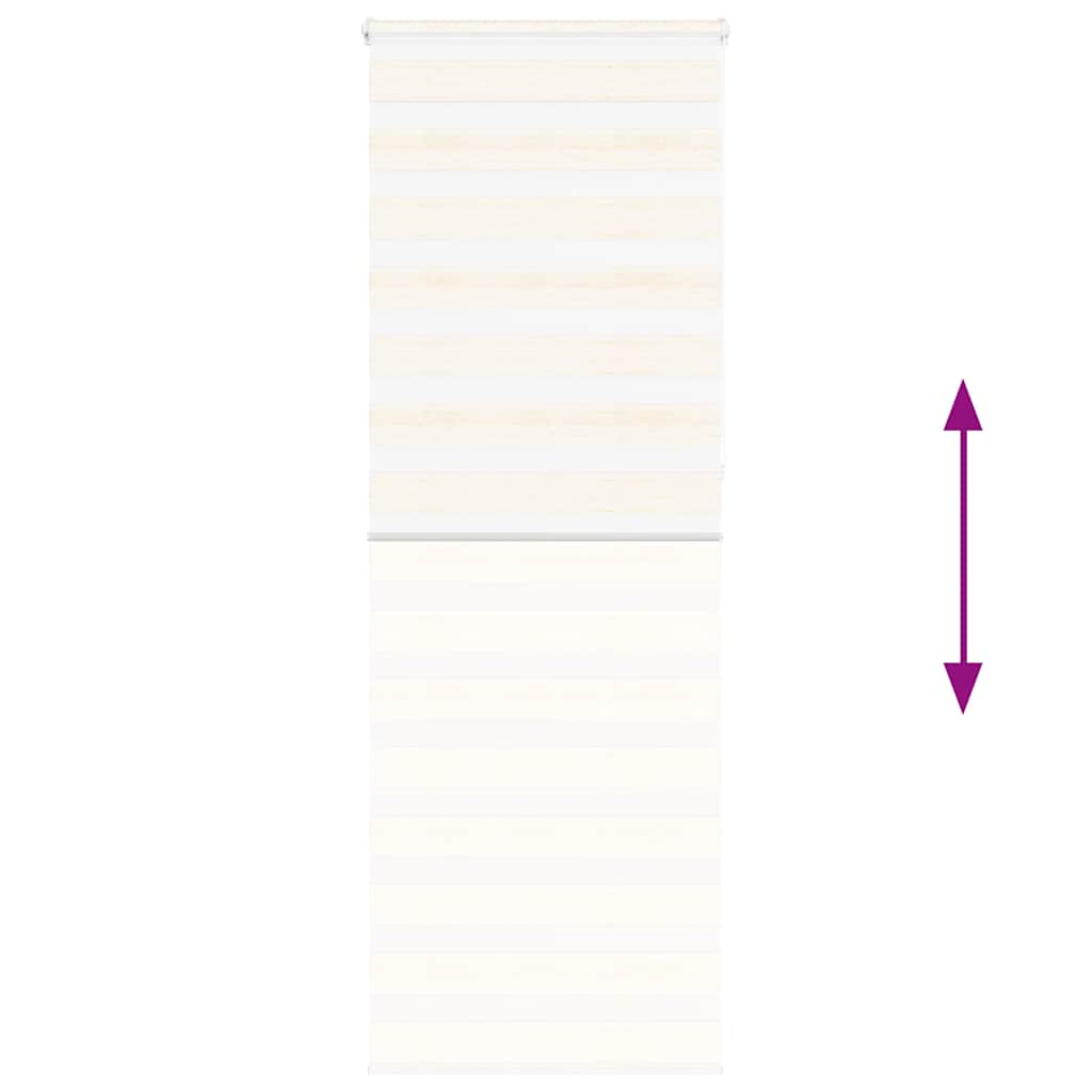 Store enrouleur double beige marbré 85x230 cm largeur de tissu 80,9 cm Polyester
