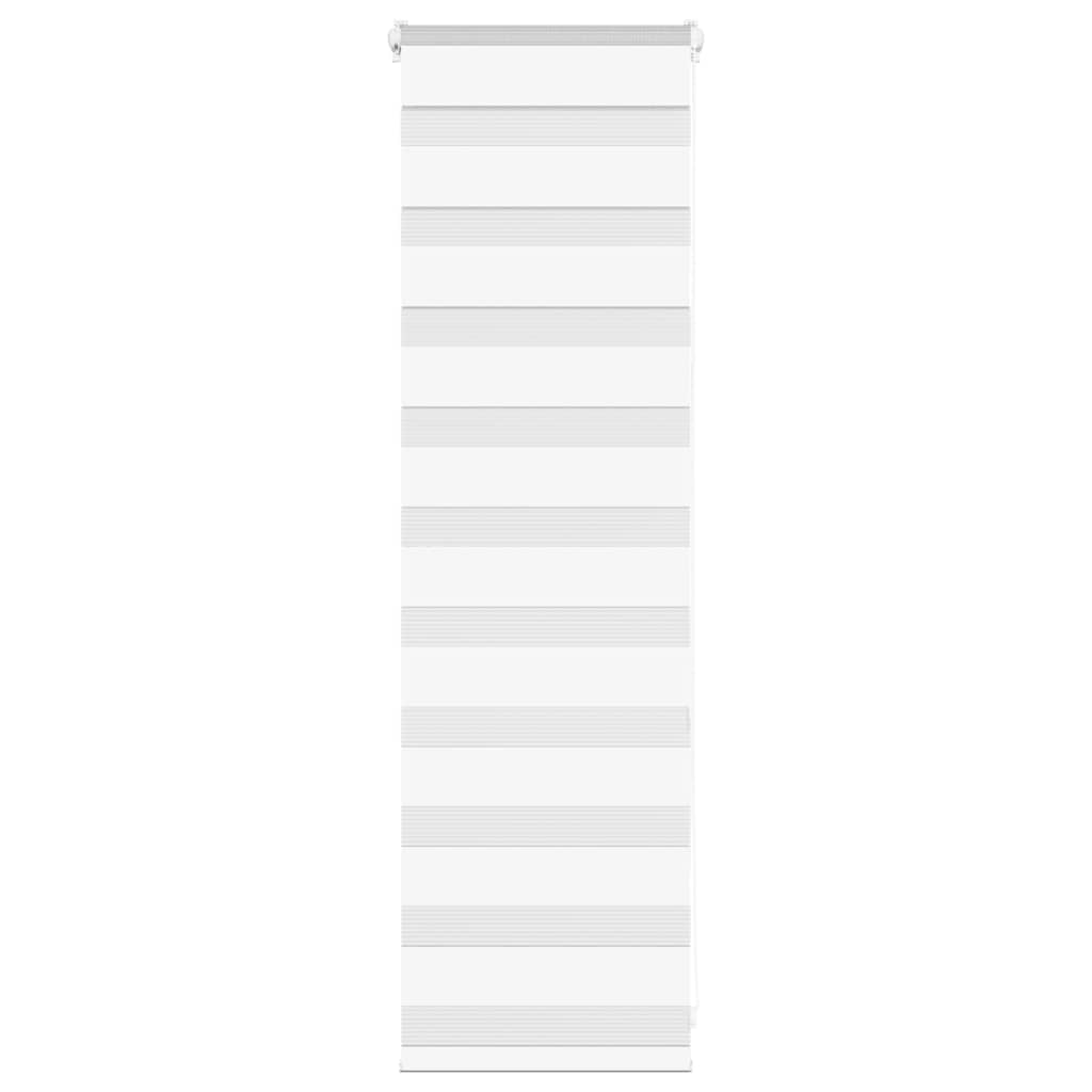 Doppelrollo Weiß 40x100 cm Stoffbreite 35,9 cm Polyester