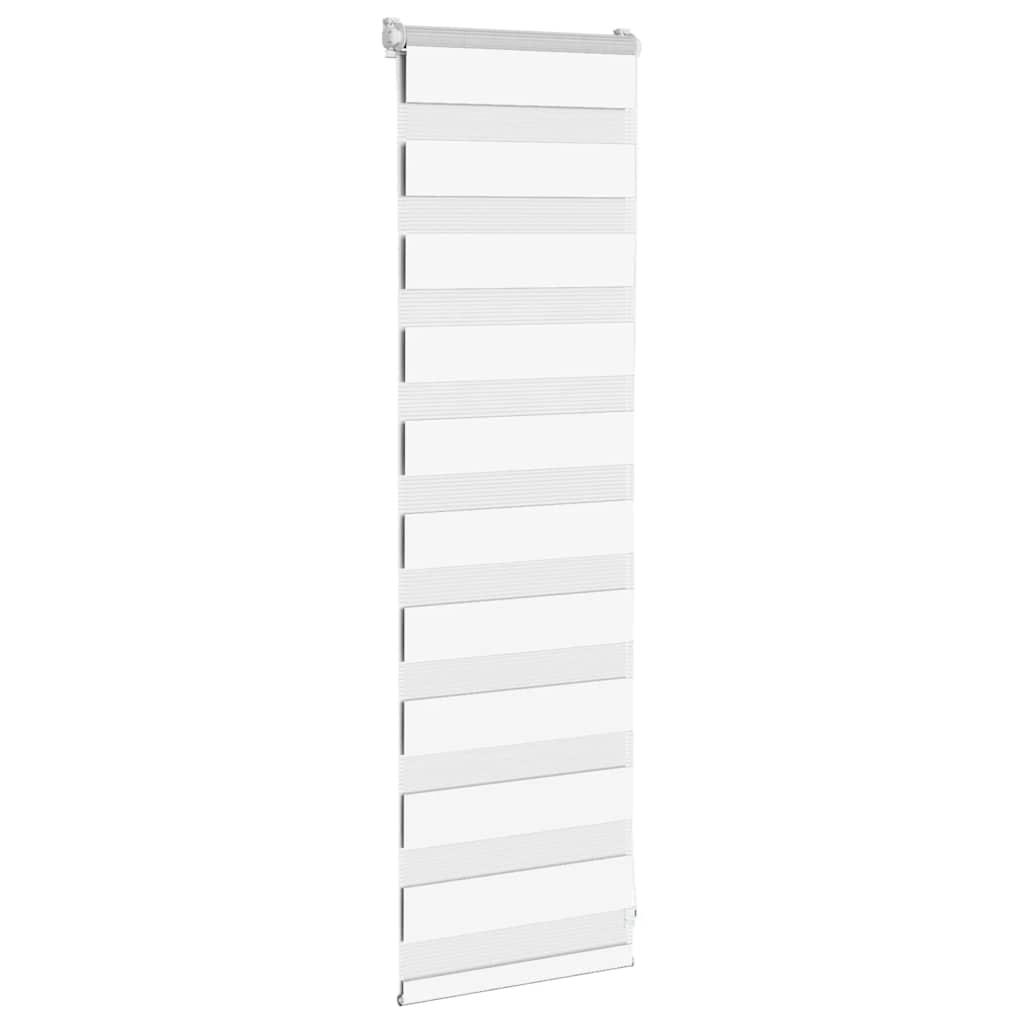Doppelrollo Weiß 40x100 cm Stoffbreite 35,9 cm Polyester