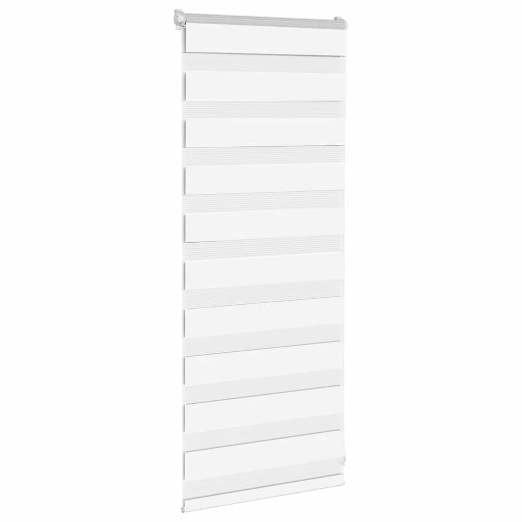 Store vénitien double blanc 65x100 cm largeur de tissu 60,9 cm polyester
