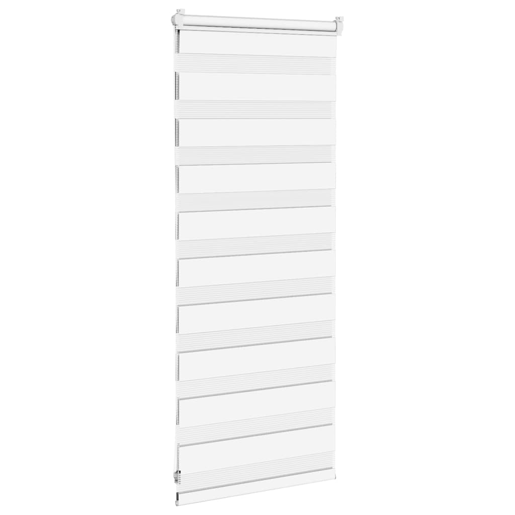 Store vénitien double blanc 65x100 cm largeur de tissu 60,9 cm polyester