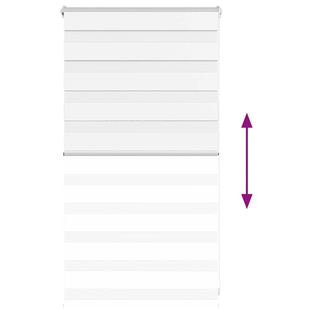 Store jour/nuit blanc 90x100 cm largeur tissu 85,9 cm polyester
