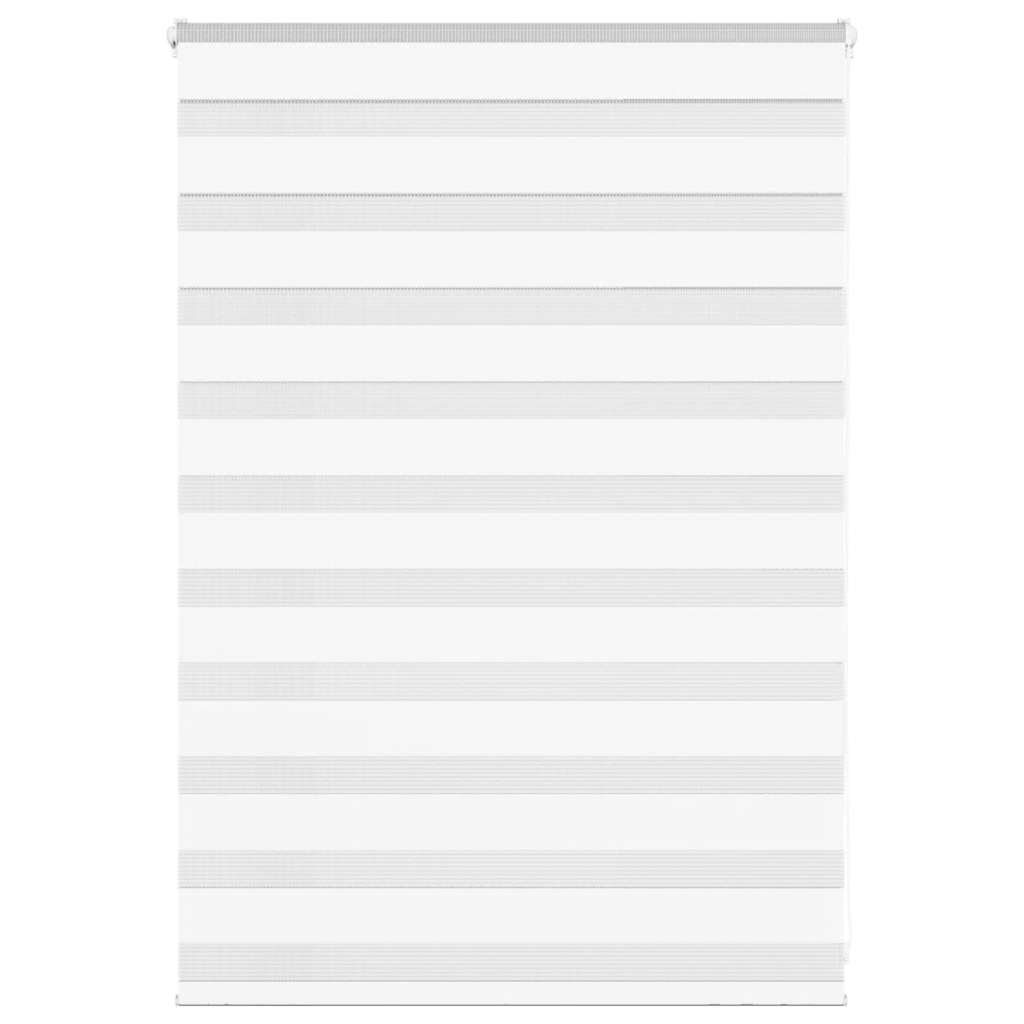 Double Roller Blind White 100x100 cm Fabric Width 95.9 cm Polyester