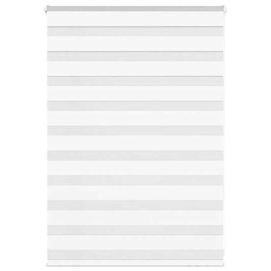 Store vénitien double blanc 100x100 cm largeur tissu 95,9 cm polyester