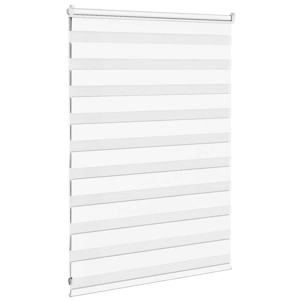 Double Roller Blind White 100x100 cm Fabric Width 95.9 cm Polyester