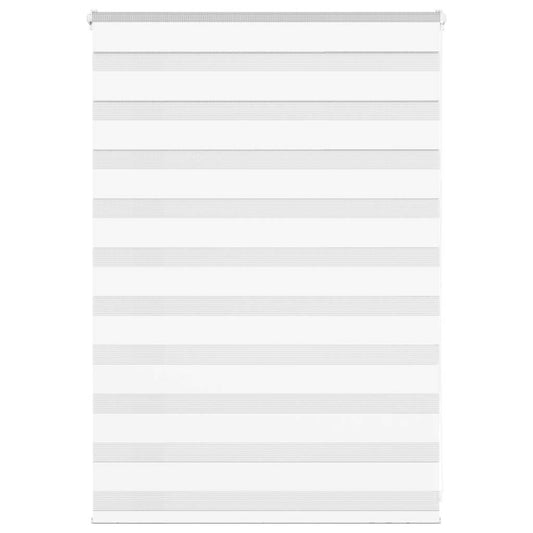 Double Roller Blind White 110x100 cm Fabric Width 105.9 cm Polyester