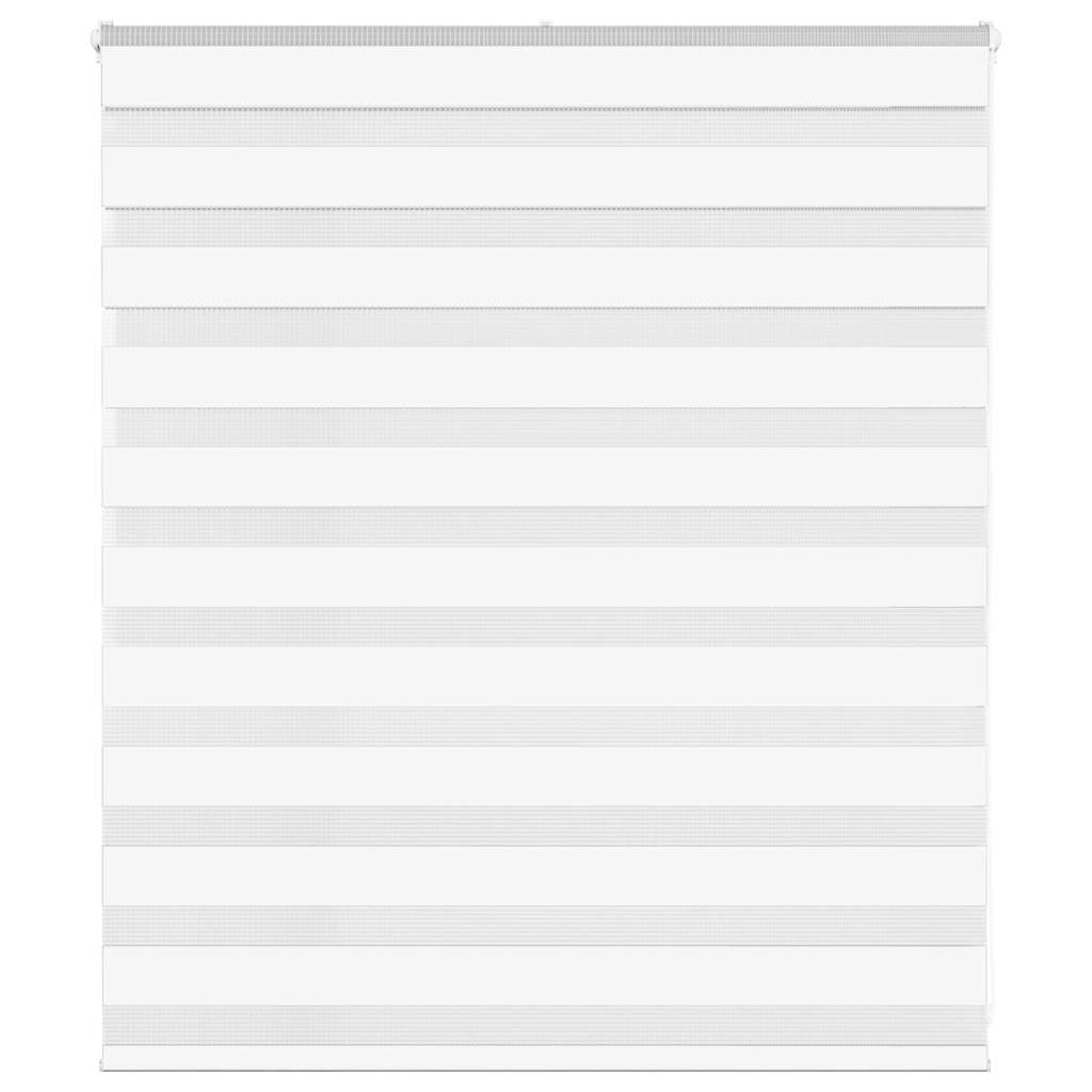 Double store blanc 130x100 cm Largeur du tissu 125,9 cm Polyester