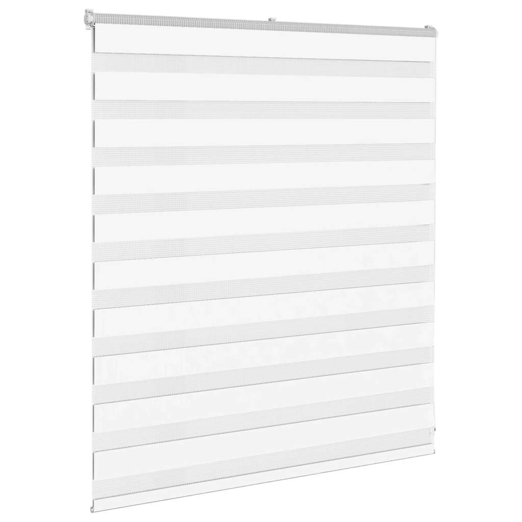 Double store blanc 130x100 cm Largeur du tissu 125,9 cm Polyester
