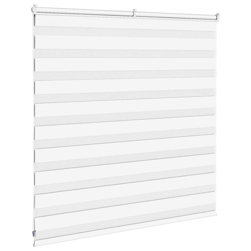 Doppelrollo Weiß 140x100 cm Stoffbreite 135,9 cm Polyester