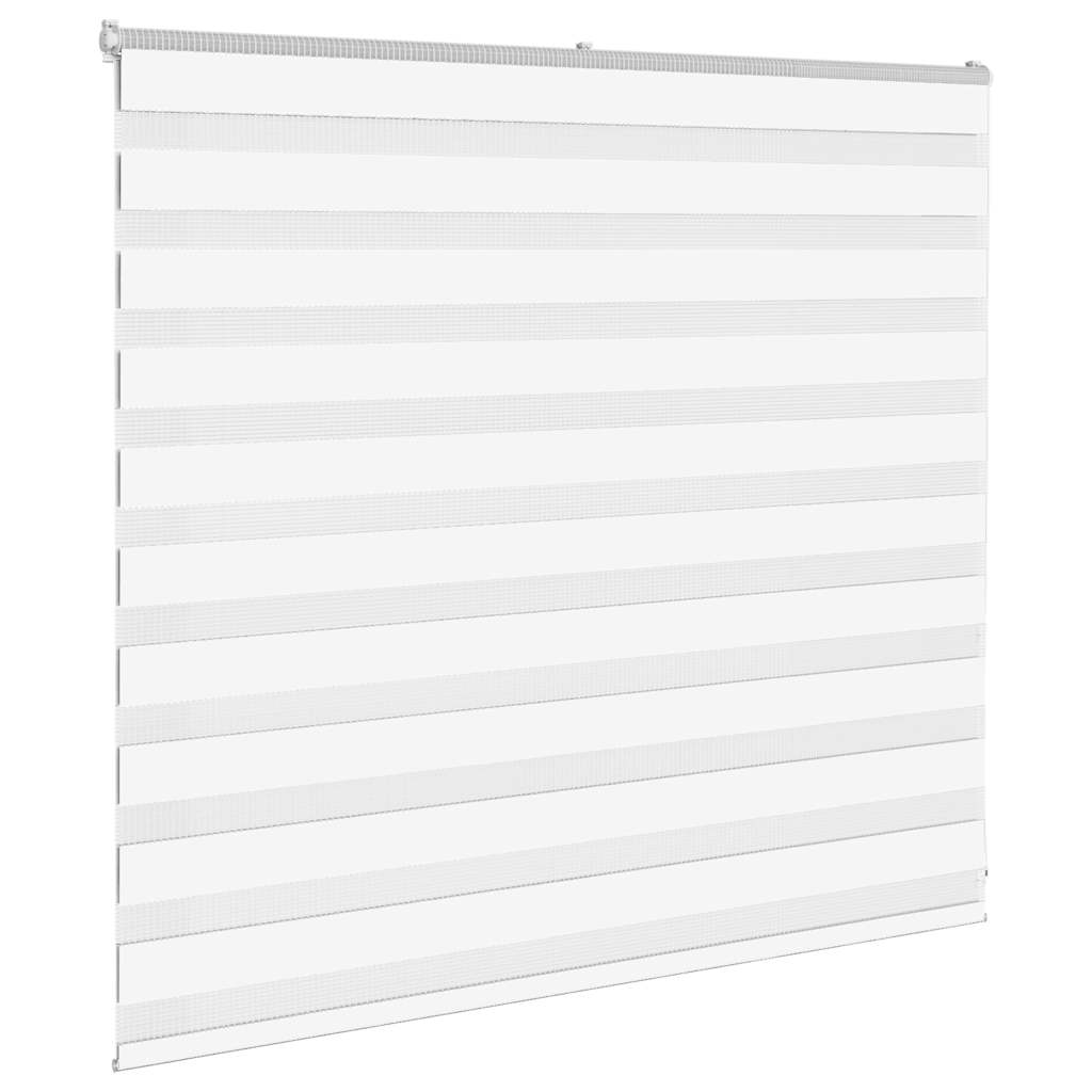 Store double blanc 160x100 cm largeur de tissu 155,9 cm polyester