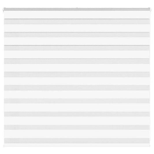 Store enrouleur double blanc 165x100 cm largeur de tissu 160,9 cm polyester