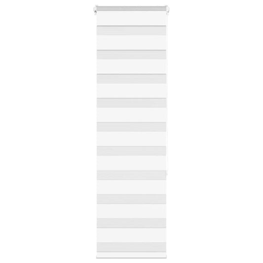 Double Roller Blind White 40x150 cm Fabric width 35.9 cm Polyester