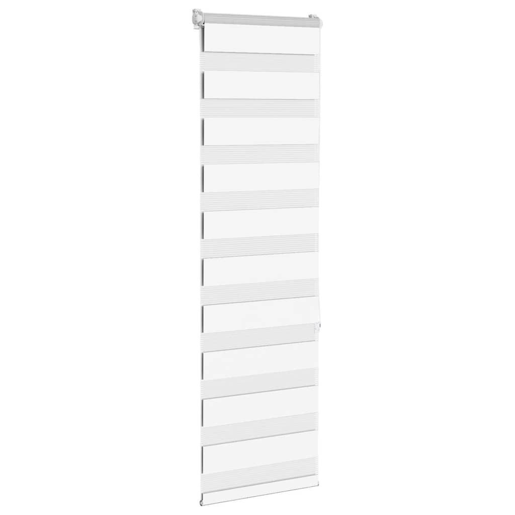 Doppelrollo Weiß 40x150 cm Stoffbreite 35,9 cm Polyester