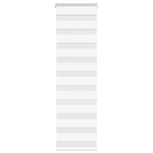 Double Roller Blind White 45x150 cm Fabric Width 40.9 cm Polyester