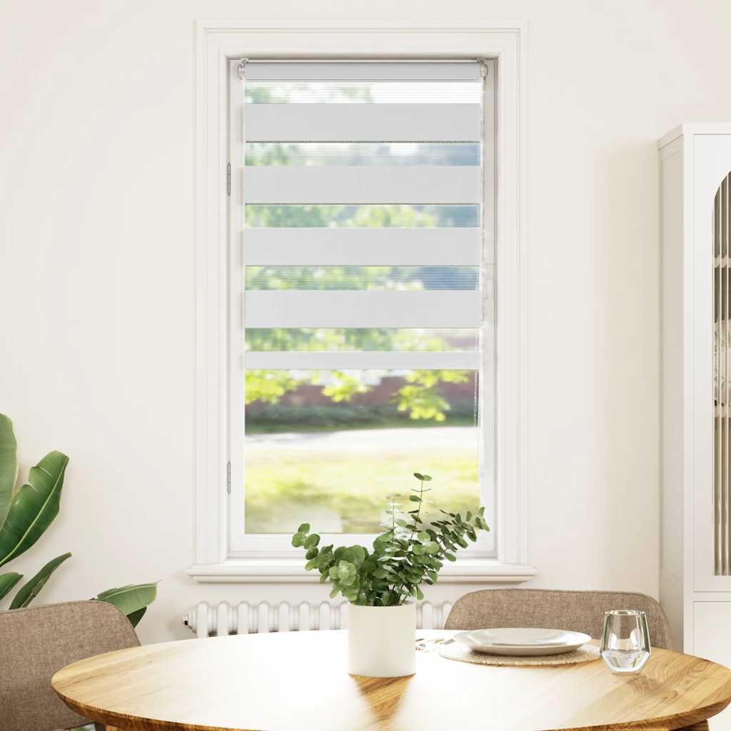 Store jour/nuit blanc 55x150 cm Largeur du tissu 50,9 cm Polyester
