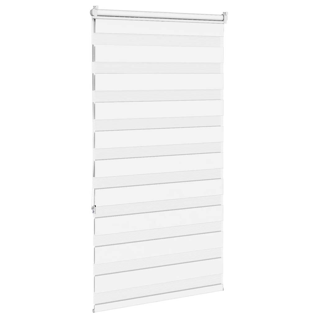 Store double blanc 70x150 cm largeur du tissu 65,9 cm polyester
