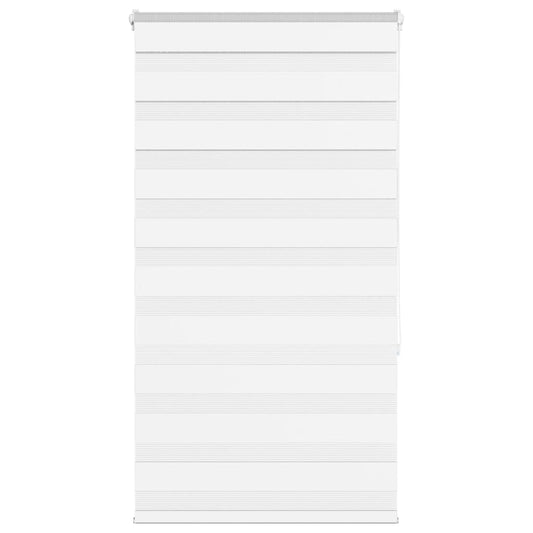 Dual Roller Blind White 75x150 cm Fabric width 70.9 cm Polyester