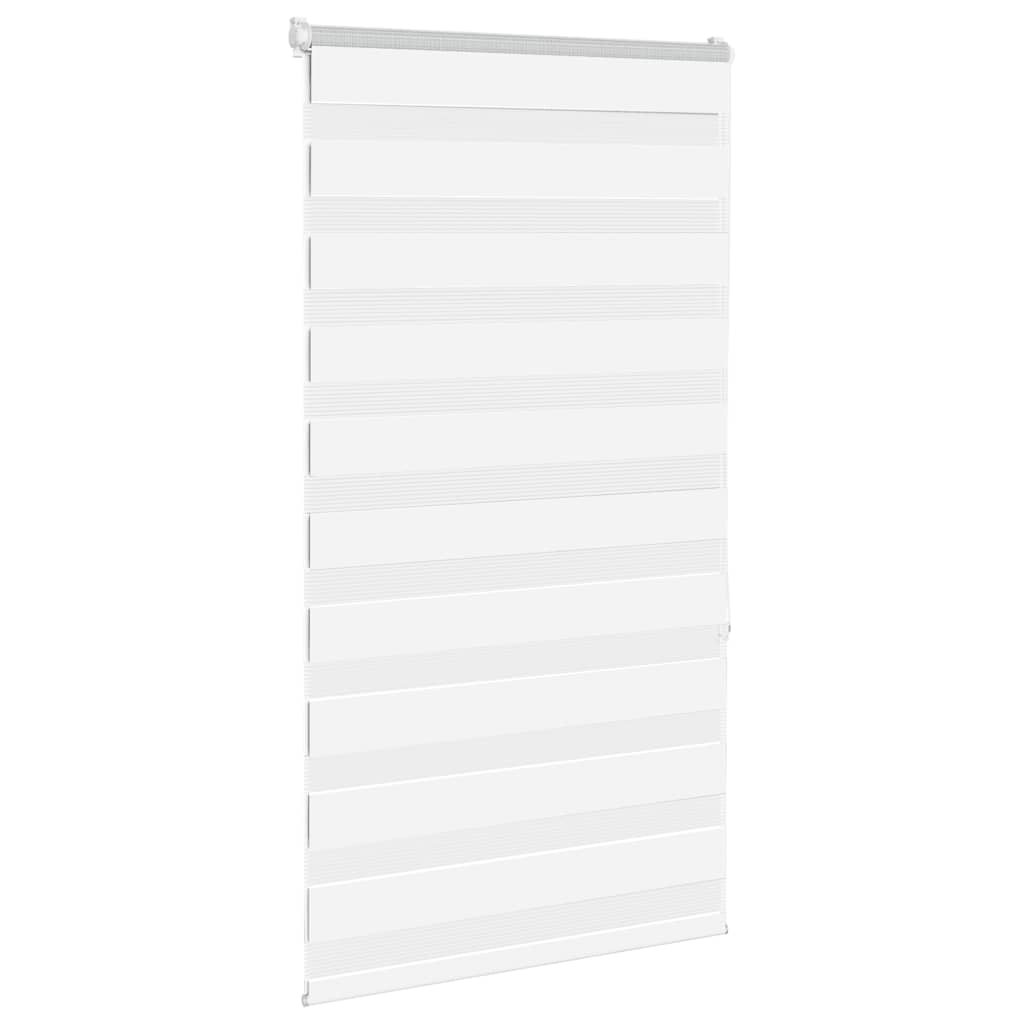 Doppelrollo Weiß 80x150 cm Stoffbreite 75,9 cm Polyester