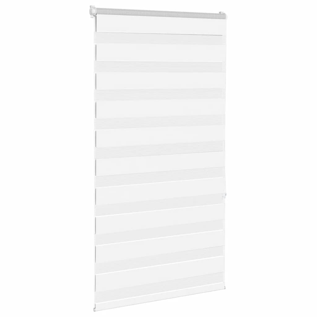 Doppelrollo Weiß 85x150 cm Stoffbreite 80,9 cm Polyester