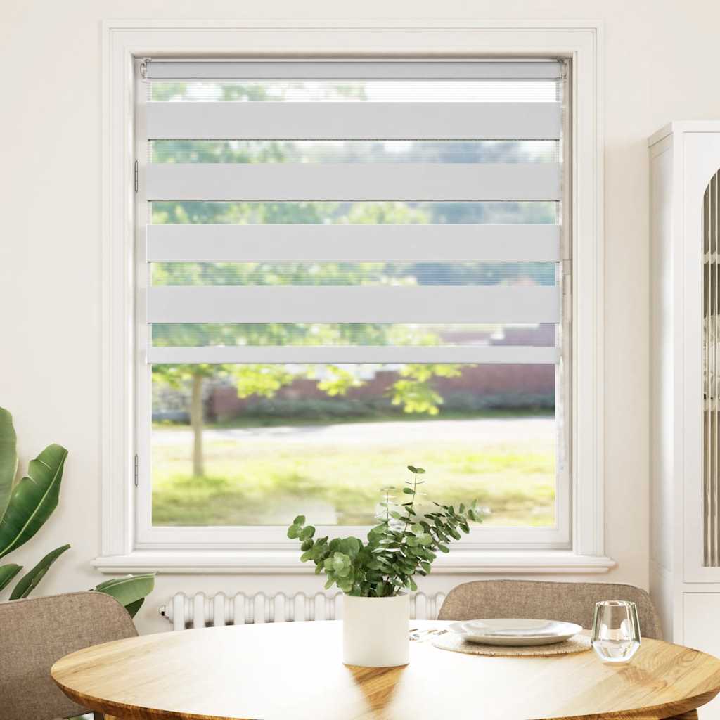 Double roller blind white 100x150 cm fabric width 95.9 cm polyester