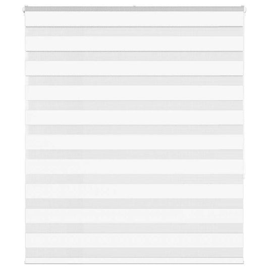 Double Roller Blind White 125x150 cm Fabric Width 120.9 cm Polyester