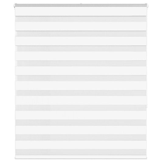 Double Roller Blind White 135x150 cm Fabric Width 130.9 cm Polyester
