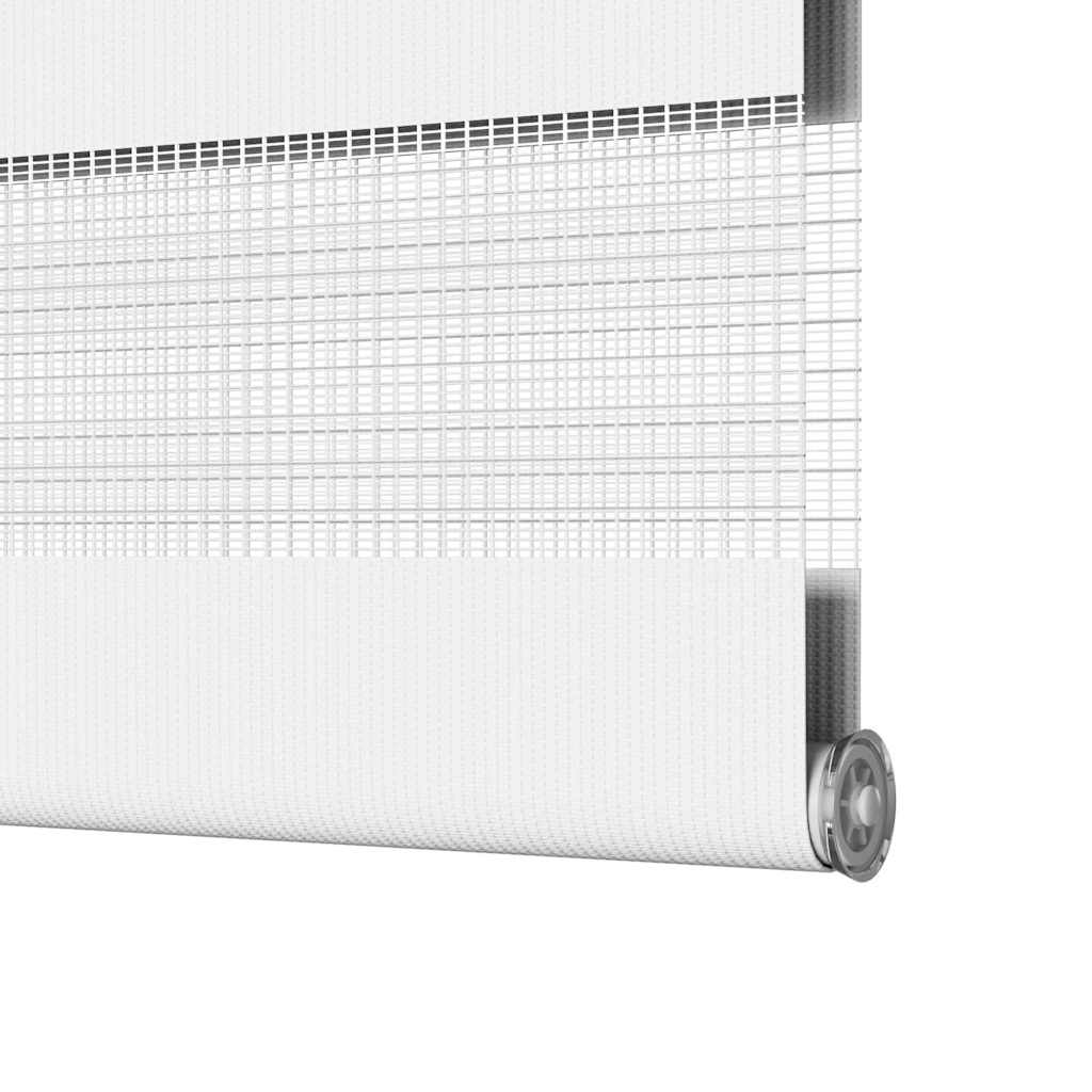 Dual Roller Blind White 150x150 cm Fabric width 145.9 cm Polyester