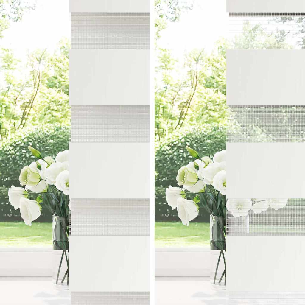 Dual Roller Blind White 150x150 cm Fabric width 145.9 cm Polyester