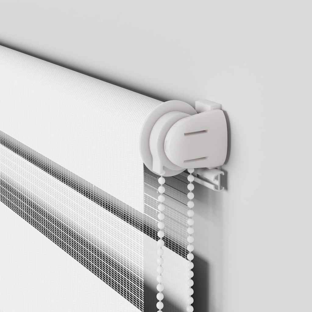 Dual Roller Blind White 150x150 cm Fabric width 145.9 cm Polyester