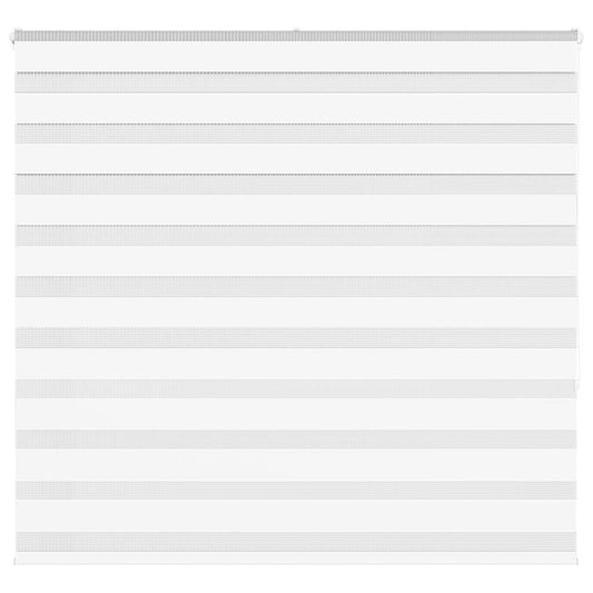 Double Roller Blind White 155x150 cm Fabric Width 150.9 cm Polyester