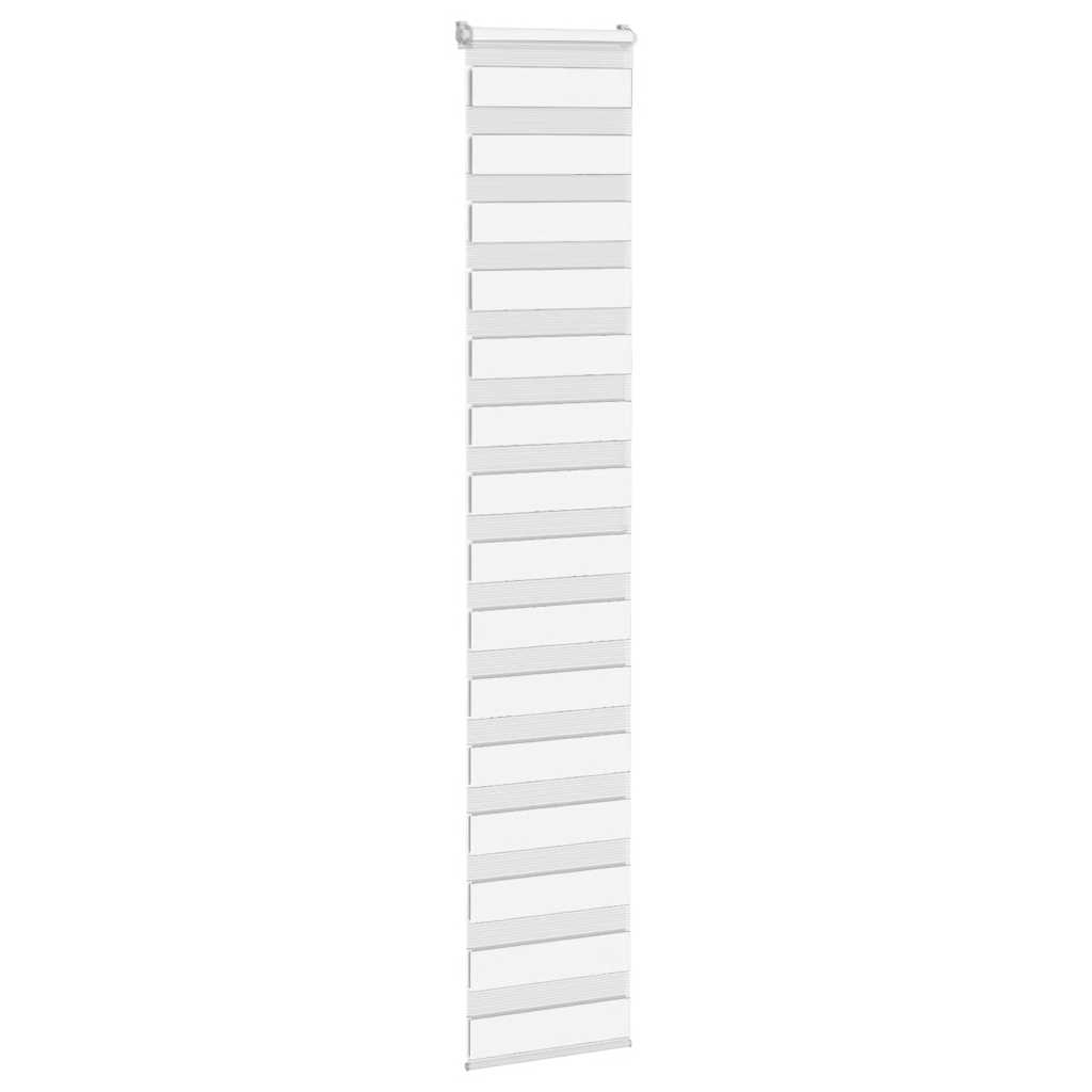 Doppelrollo Weiß 40x200 cm Stoffbreite 35,9 cm Polyester