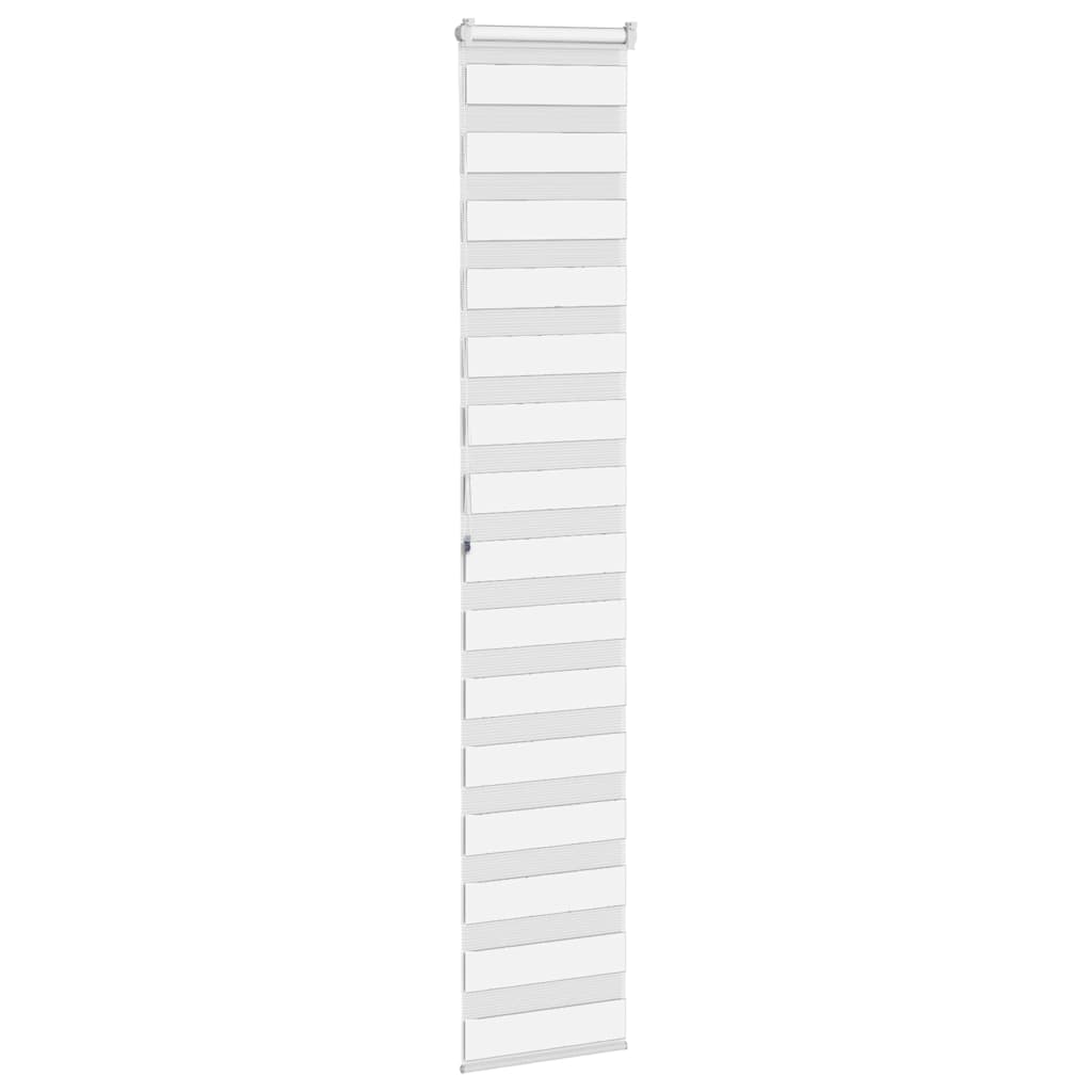 Doppelrollo Weiß 45x200 cm Stoffbreite 40,9 cm Polyester