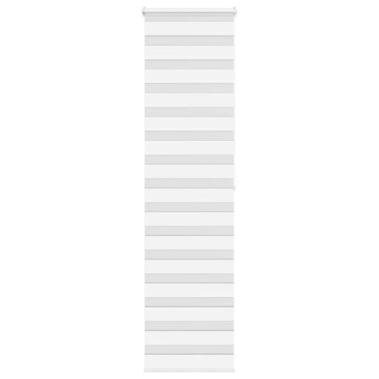Double Roller Blind White 55x200 cm Fabric Width 50.9 cm Polyester