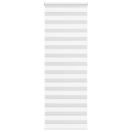 Dual Roller Blind White 75x200 cm Fabric Width 70.9 cm Polyester