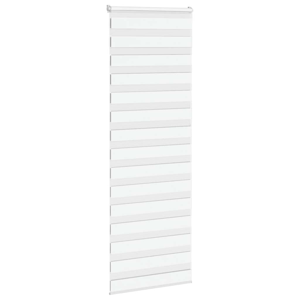 Day/Night Roller Blind White 85x200 cm Fabric Width 80.9 cm Polyester