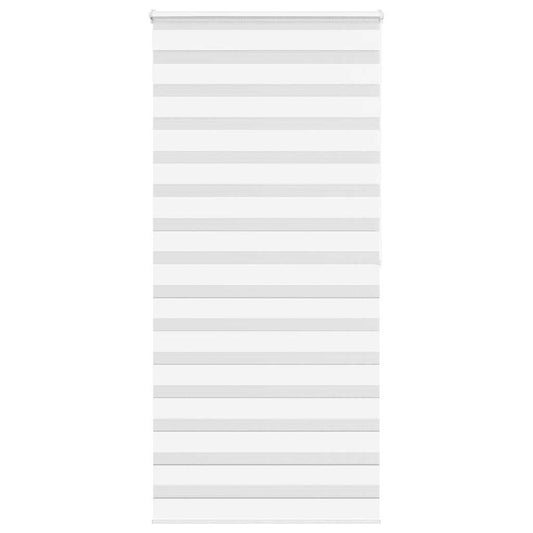 Dual Roller Blind White 105x200 cm Fabric Width 100.9 cm Polyester