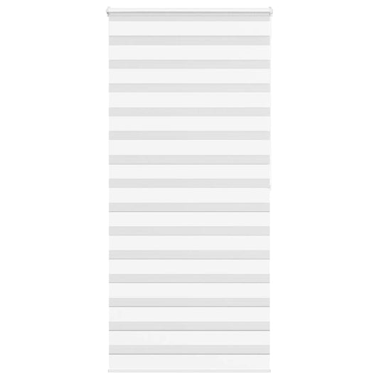 Double Roller Blind White 110x200 cm Fabric Width 105.9 cm Polyester