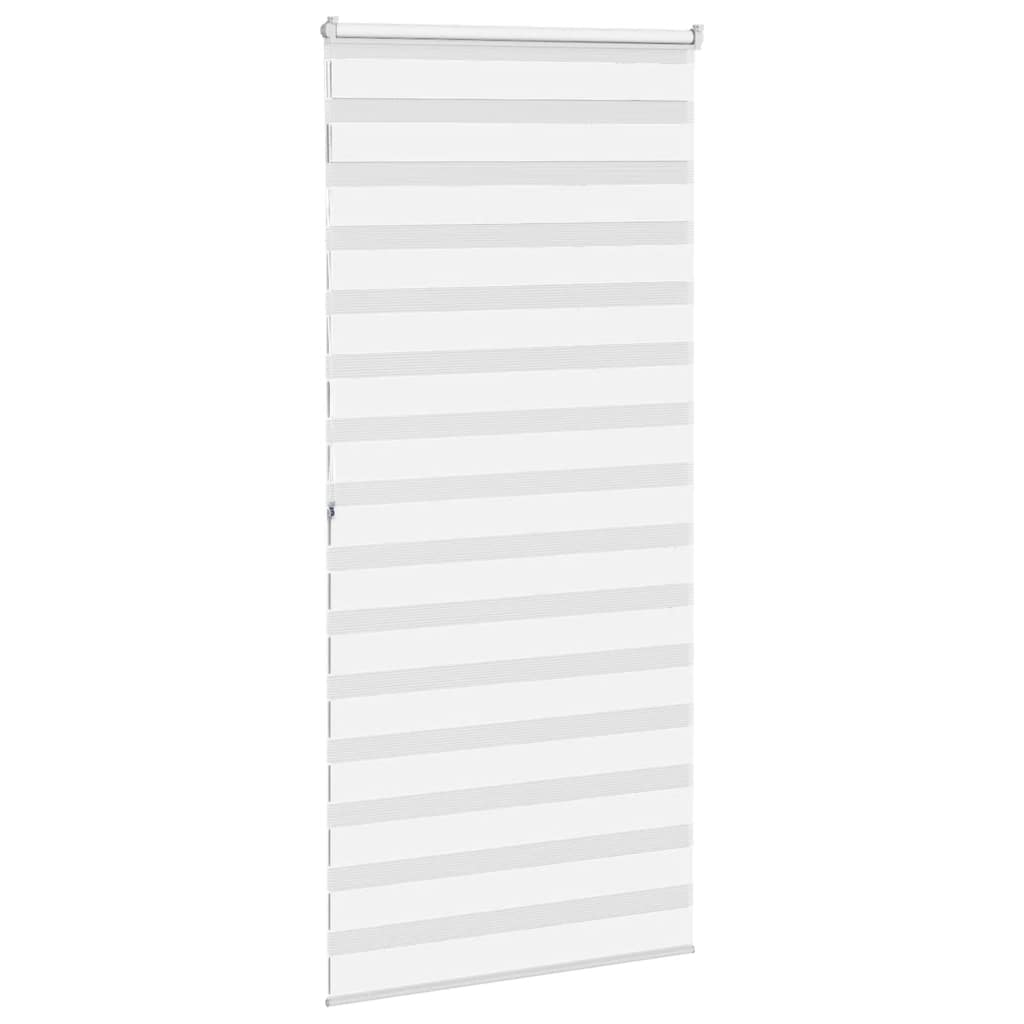 Store vénitien double blanc 115x200 cm Largeur du tissu 110,9 cm Polyester
