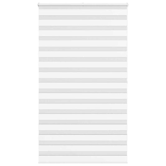 Double Roller Blind White 130x200 cm Fabric Width 125.9 cm Polyester