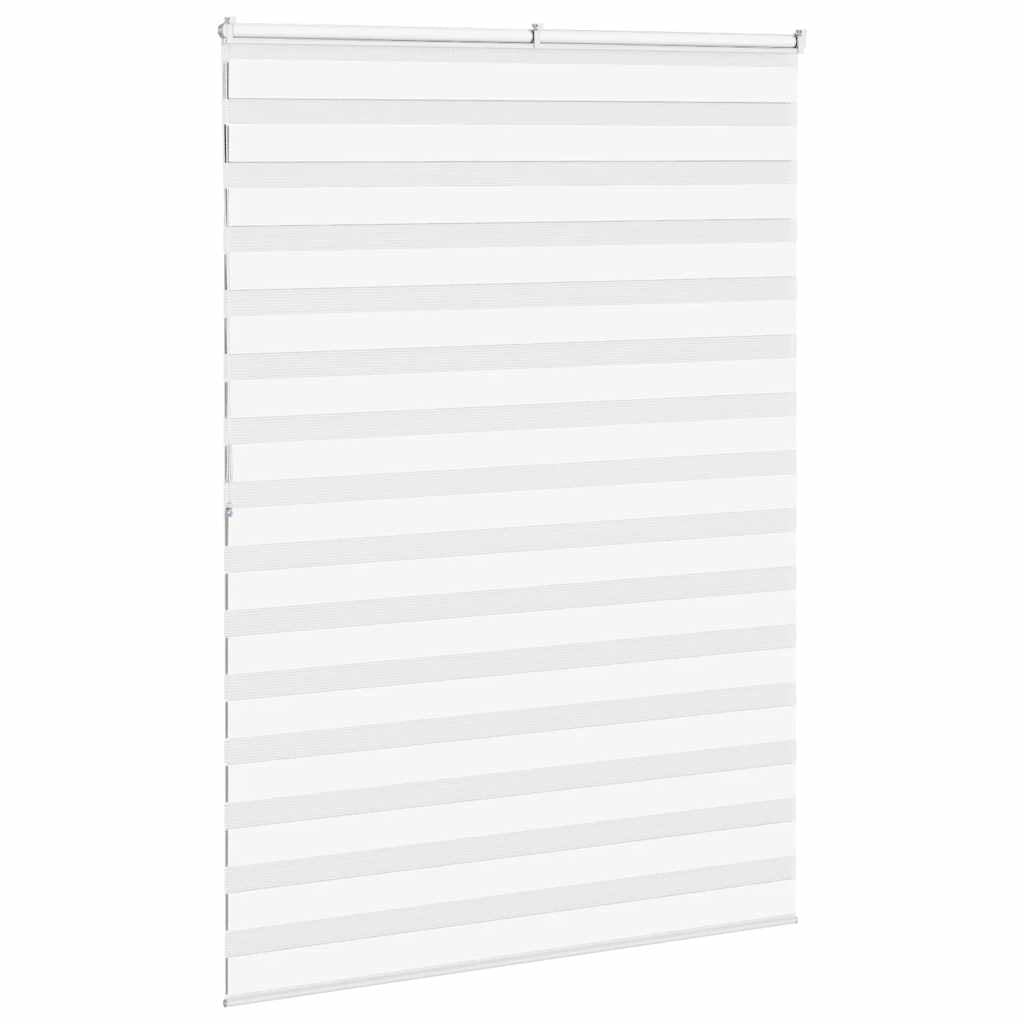 Doppelrollo Weiß 160x200 cm Stoffbreite 155,9 cm Polyester