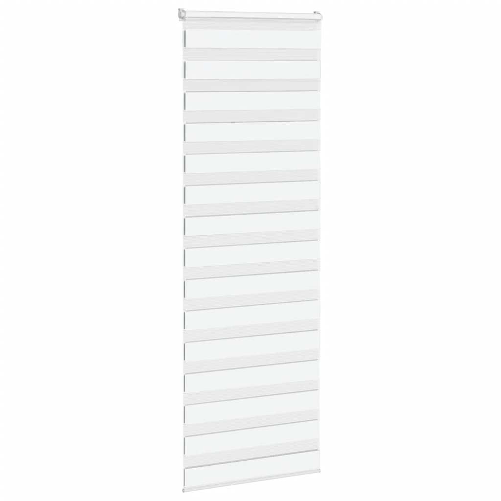 Doppelrollo Weiß 75x230 cm Stoffbreite 70,9 cm Polyester