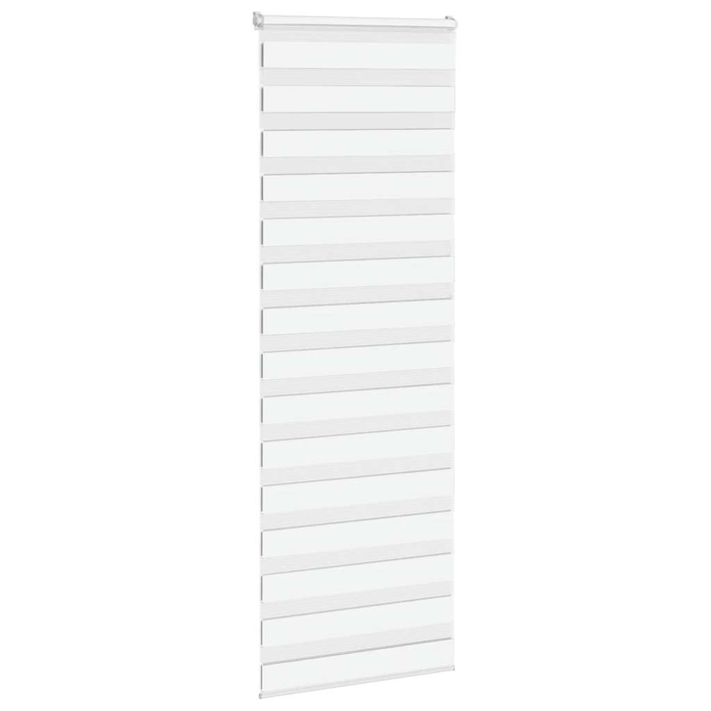 Doppelrollo Weiß 80x230 cm Stoffbreite 75,9 cm Polyester