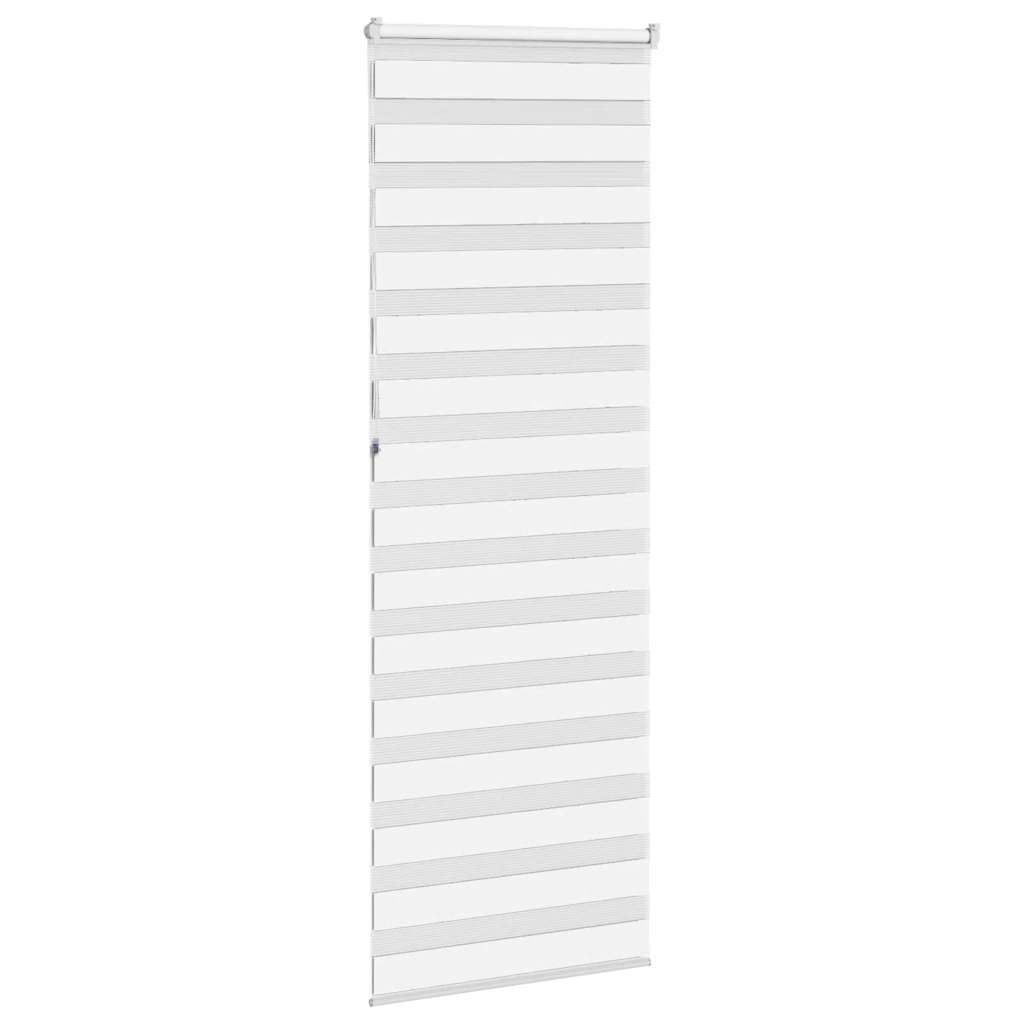 Doppelrollo Weiß 80x230 cm Stoffbreite 75,9 cm Polyester